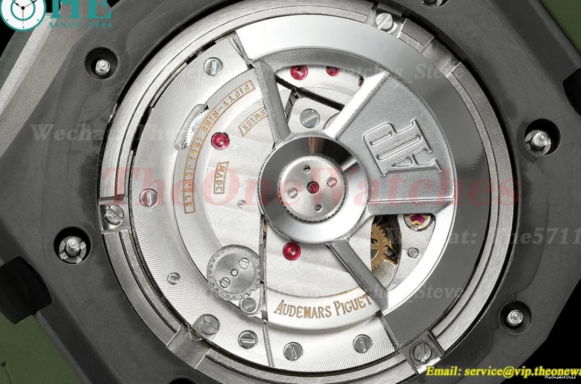 Oak 44mm Green 26405CE SS A7750 RU Royal Dial Offshore TKF 0427